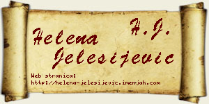 Helena Jelesijević vizit kartica